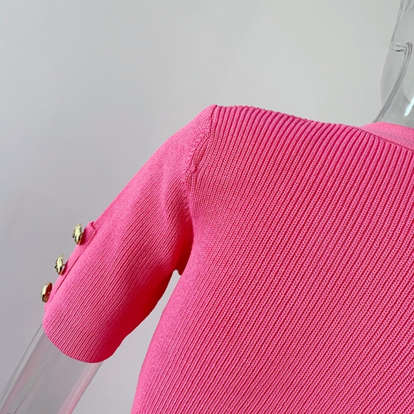 Black Pink NWT UNBRANDED Bodycon Mini Dress - Picture 11 of 14